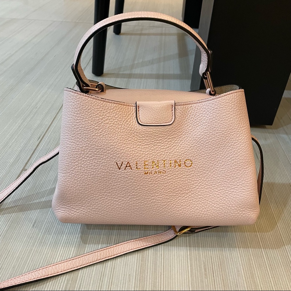 Valentino pink leather purse
